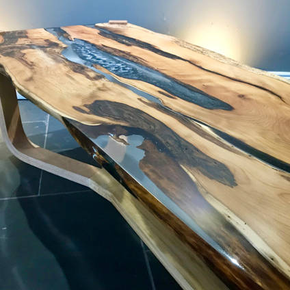 Stunning Resin River Table Using GlassCast 50 Clear Epoxy Resin